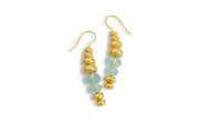 Todd Reed earrings in 18k yellow gold, and Aquamarine(~18.55ct)